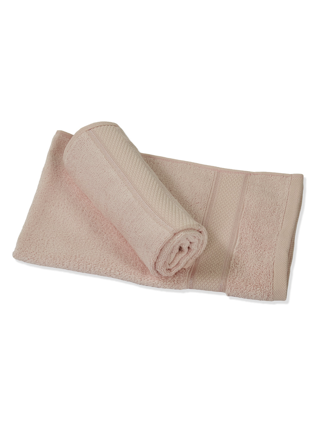 Luxury Beige Bamboo Cotton Solid 600 GSM Hand Towel Eco Bamboo 2 Pc Set Pvc Pack