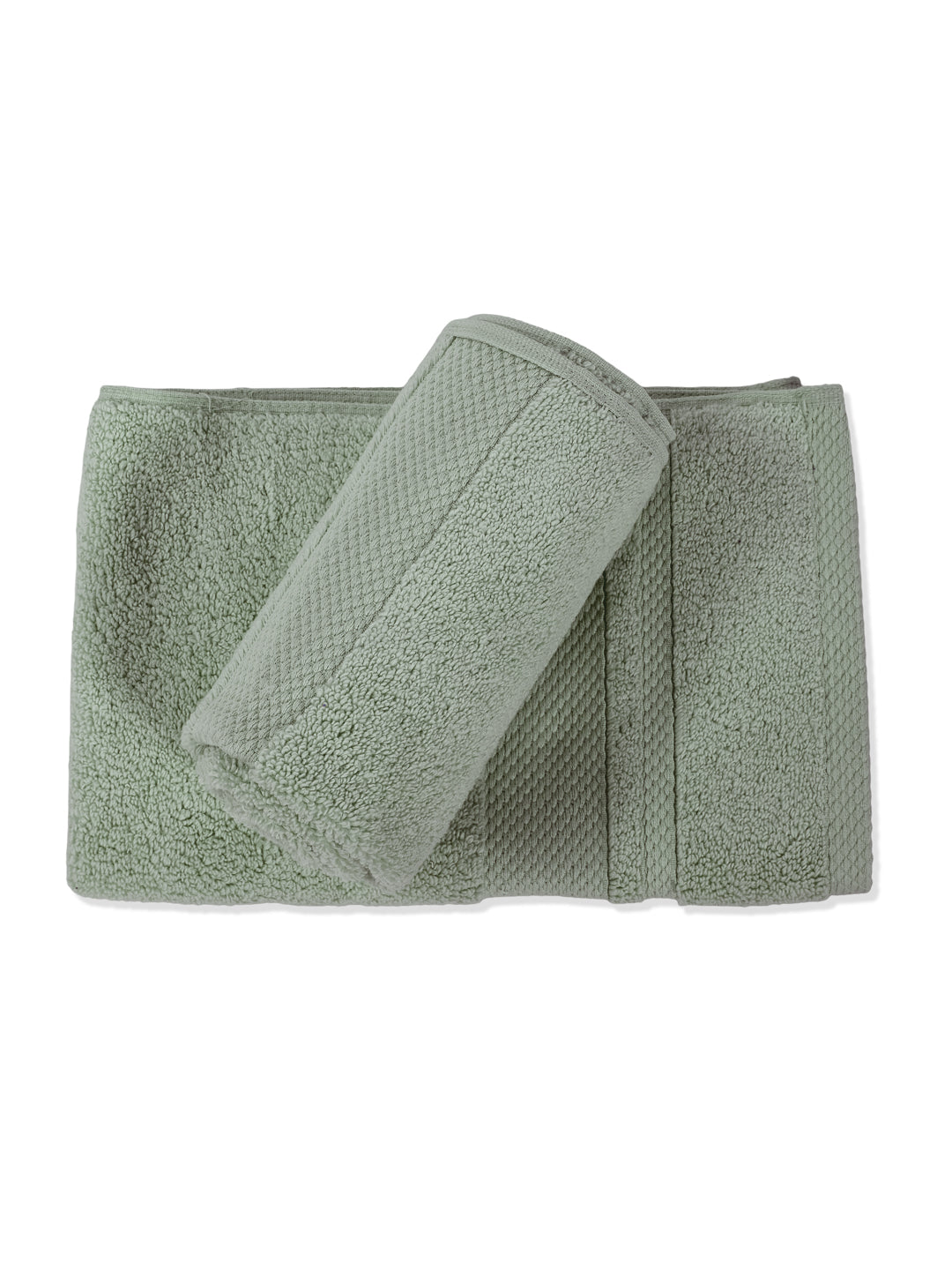 Luxury Sea Green 100% Cotton Solid 625 GSM Hand Towel Eusapia 2 Pc Set Box Pack