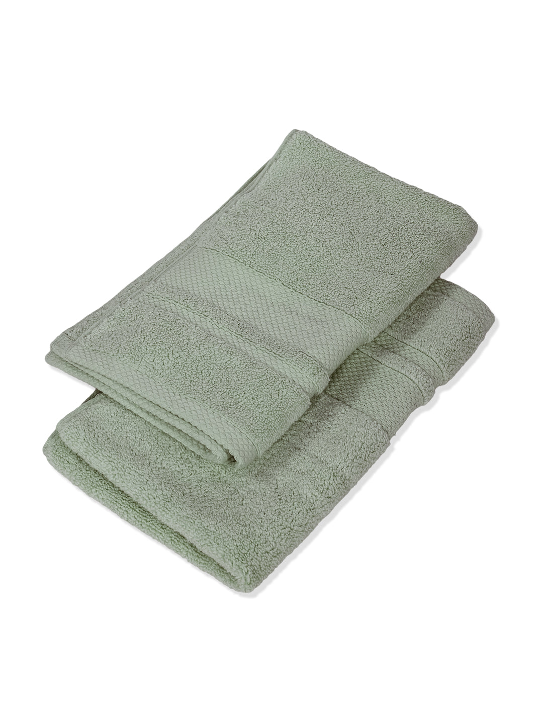 Luxury Sea Green 100% Cotton Solid 625 GSM Hand Towel Eusapia 2 Pc Set Box Pack