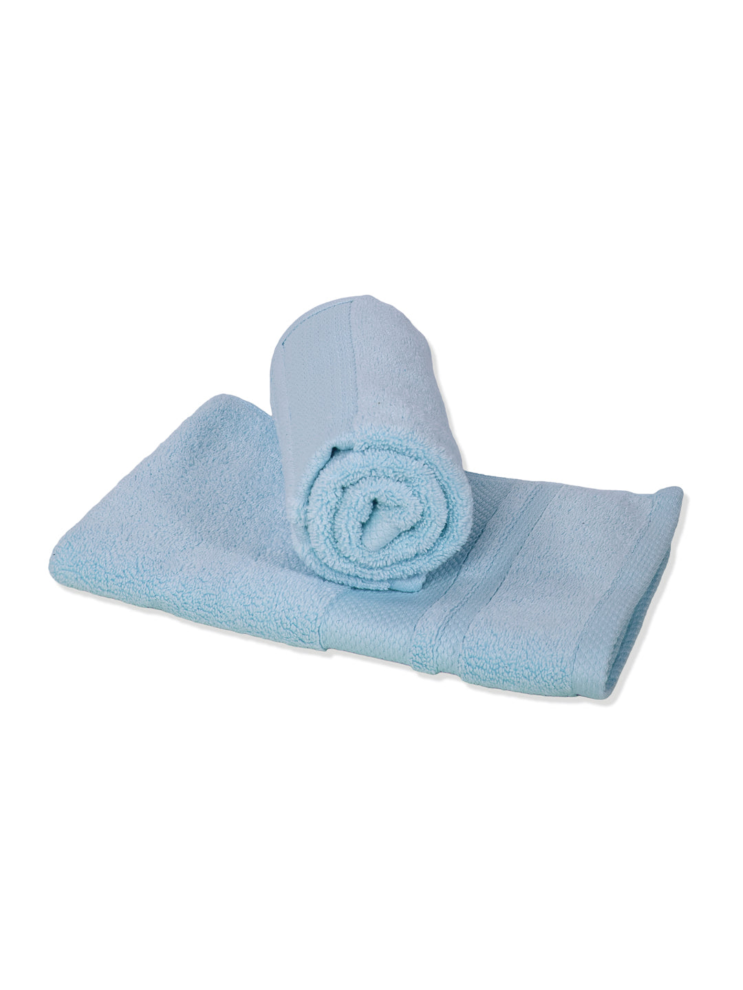 Luxury Light Blue 100% Cotton Solid 625 GSM Hand Towel Eusapia 2 Pc Set Box Pack
