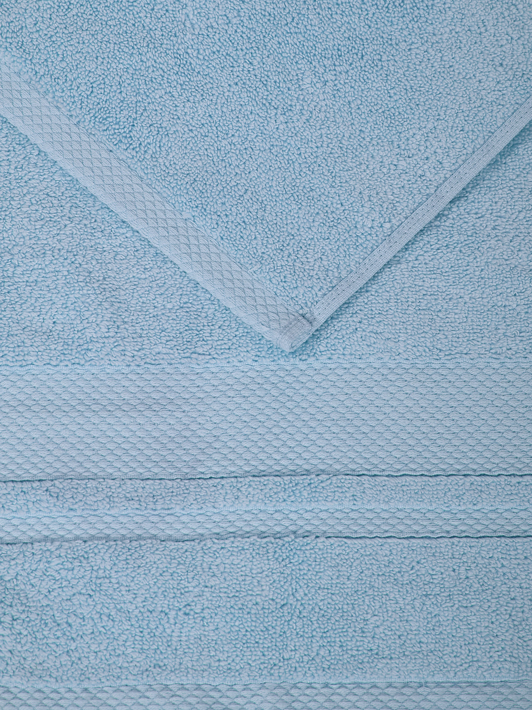 Luxury Light Blue 100% Cotton Solid 625 GSM Hand Towel Eusapia 2 Pc Set Box Pack