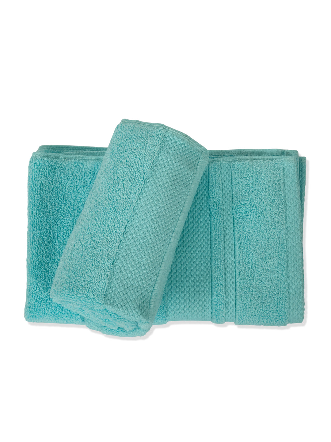 Luxury Sea Green 100% Cotton Solid 625 GSM Hand Towel Eusapia 2 Pc Set Box Pack