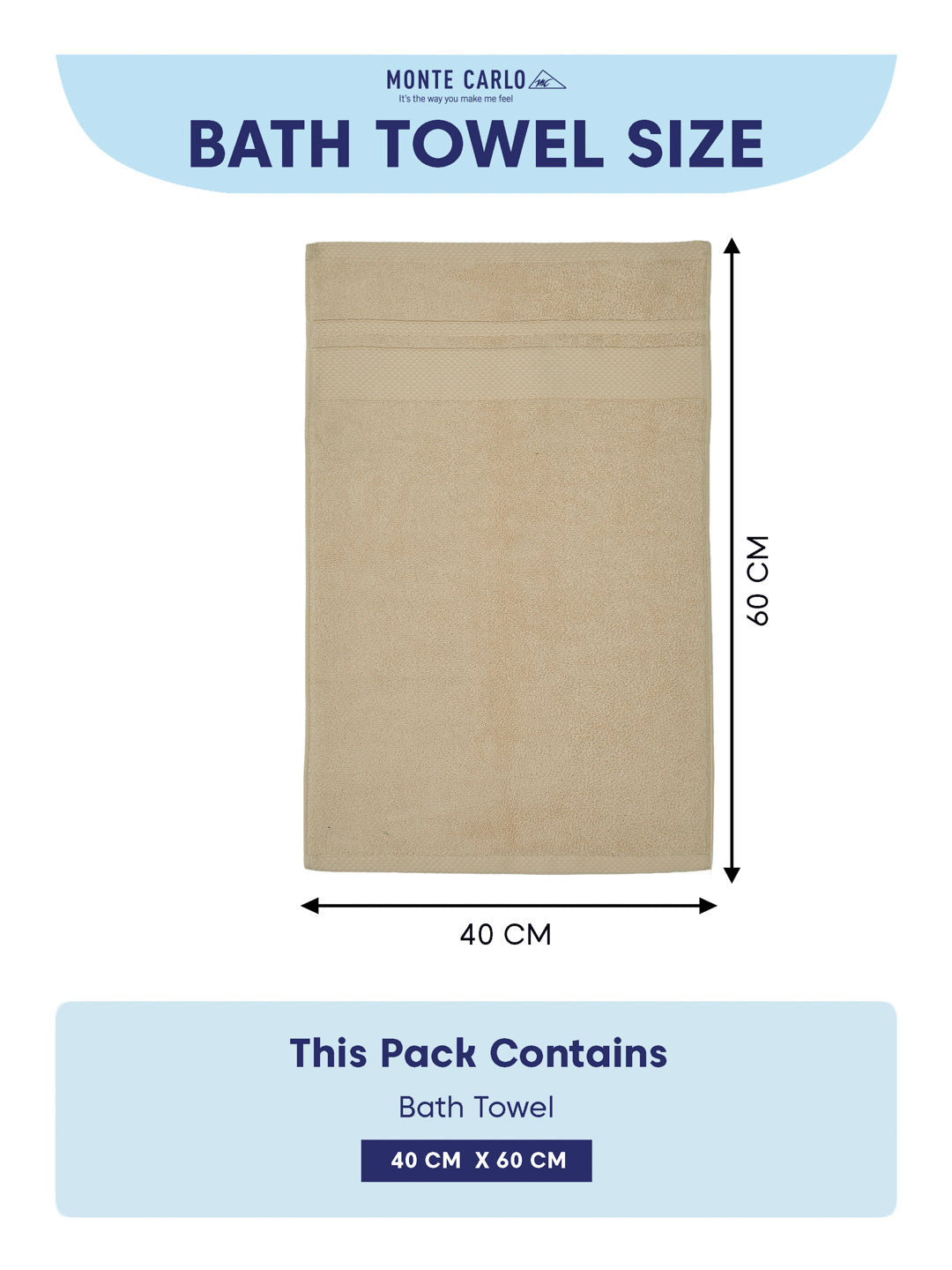 Luxury Cream 100% Cotton Solid 625 GSM Hand Towel Eusapia 2 Pc Set Box Pack