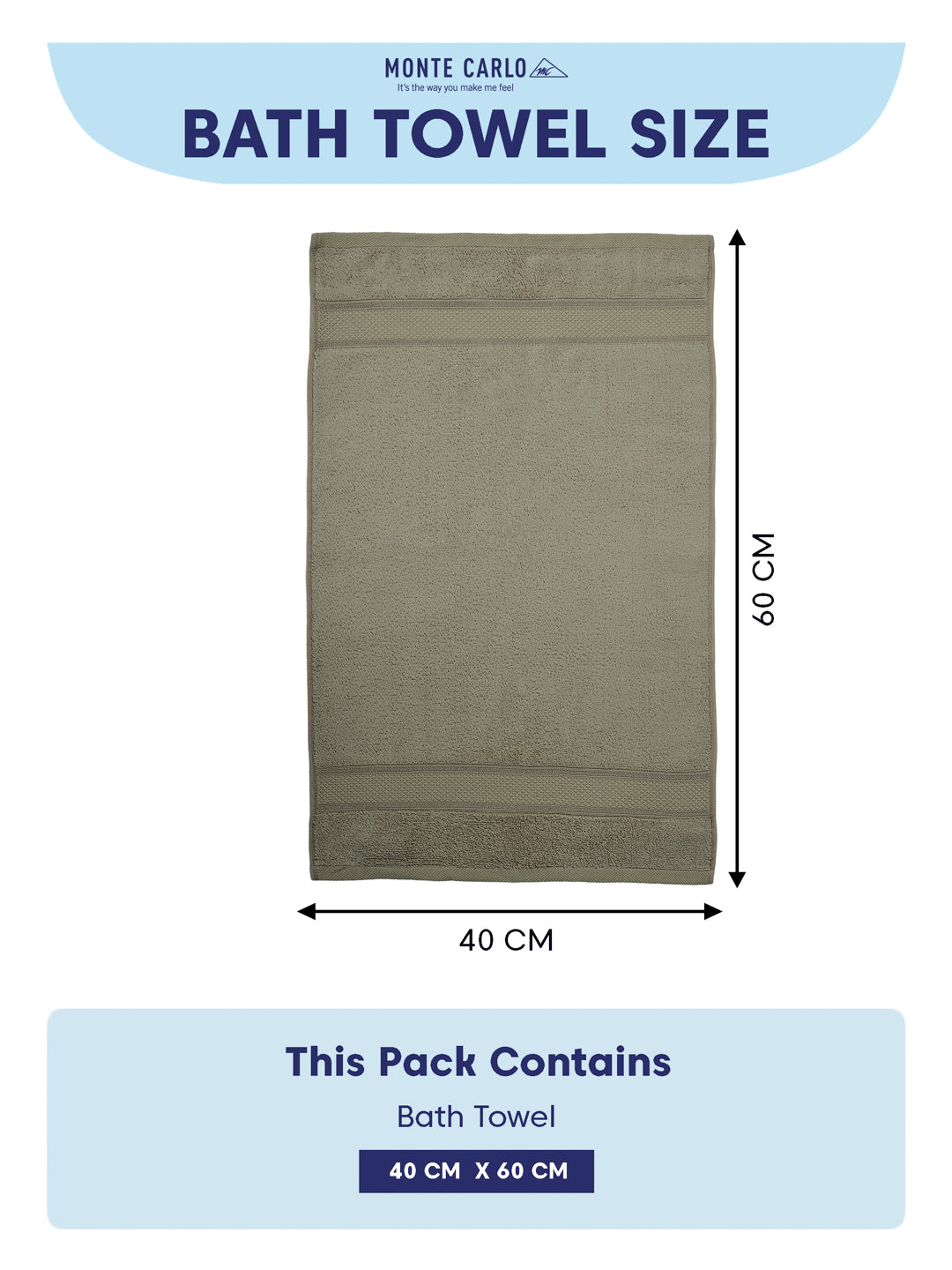 Luxury Grey 100% Cotton Solid 625 GSM Hand Towel Eusapia 2 Pc Set Box Pack