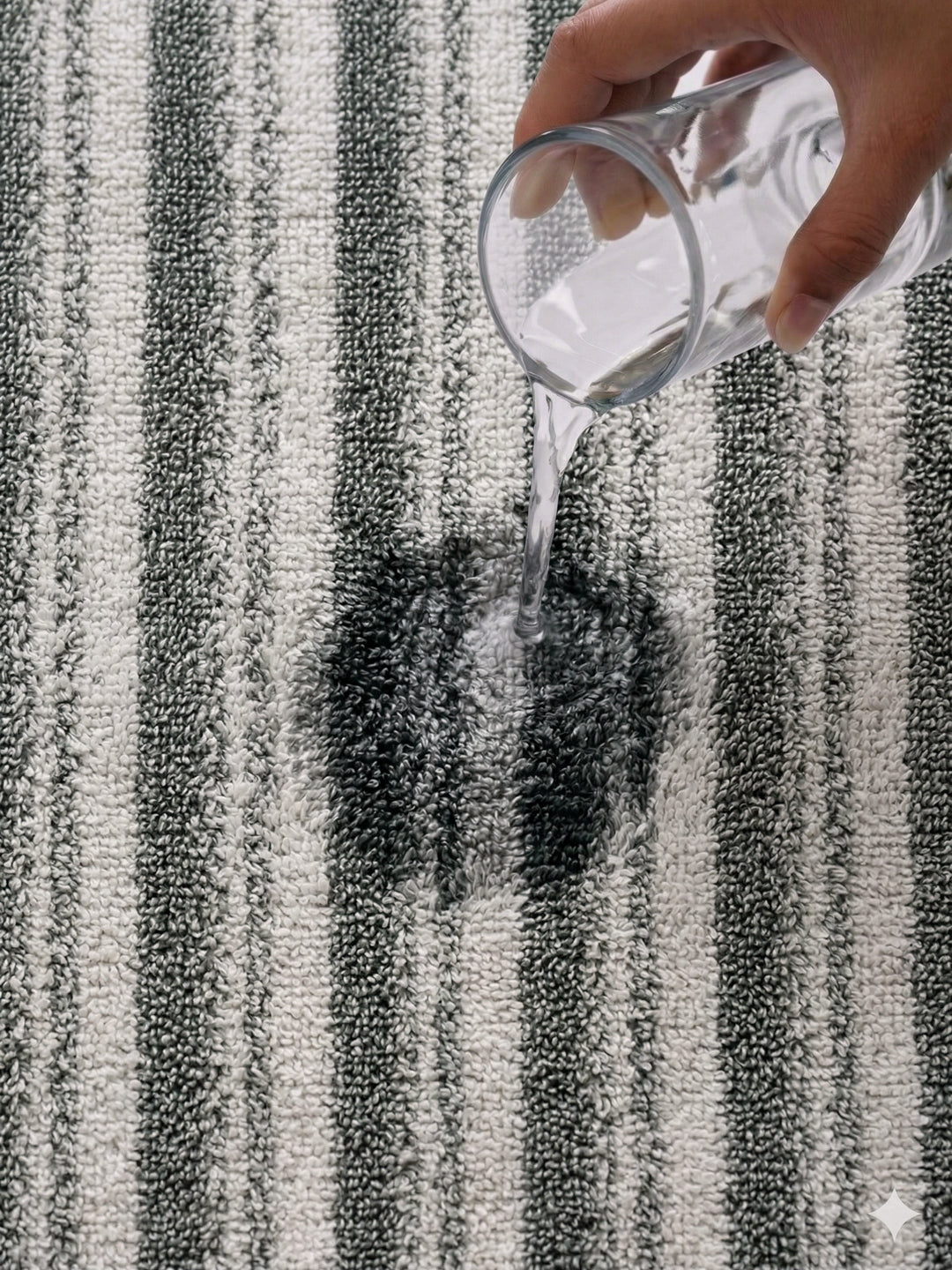 Premium Green & White Pure Cotton Self Design 500 GSM Hand Towel 2 Pc Set (Green Weave Collection)