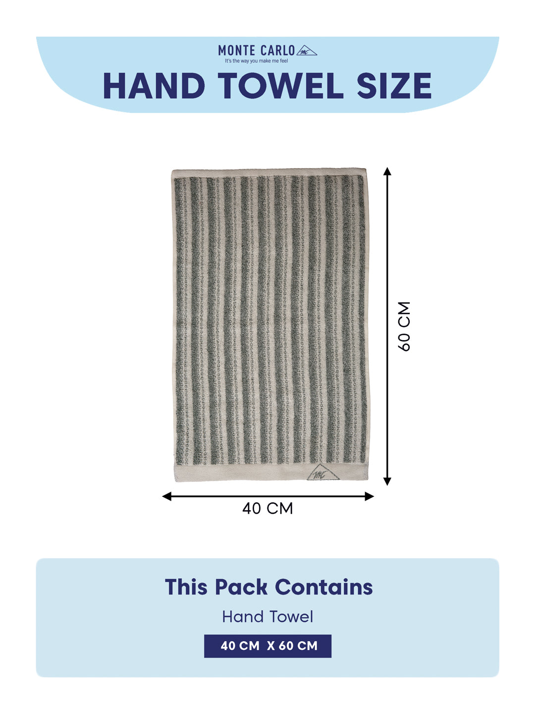 Premium Green & White Pure Cotton Self Design 500 GSM Hand Towel 2 Pc Set (Green Weave Collection)