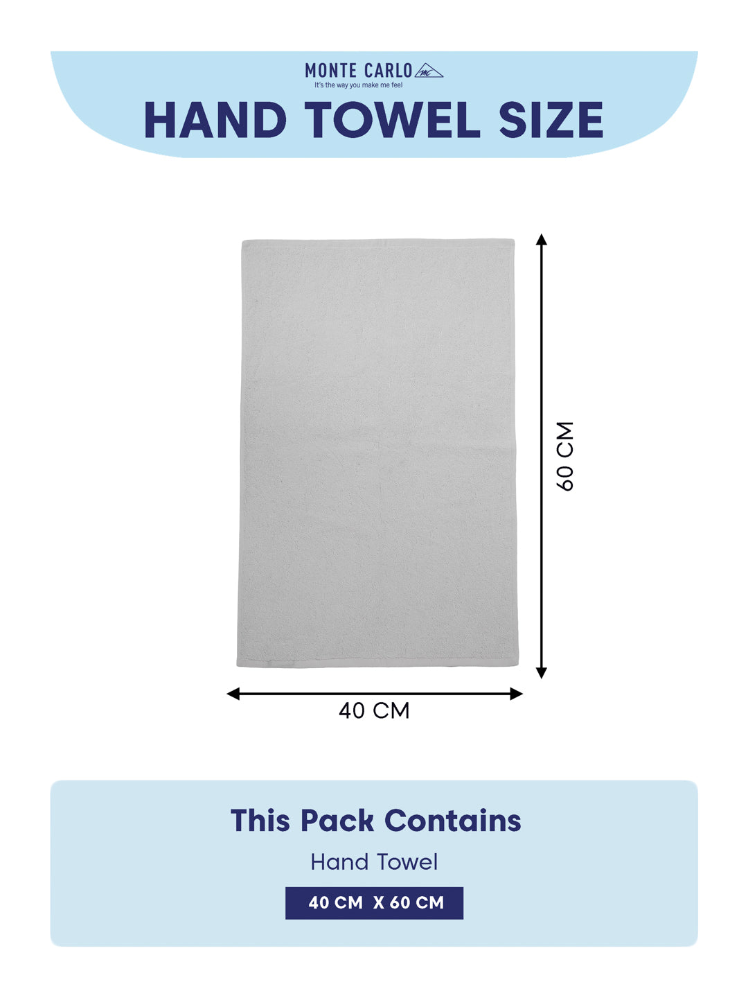 Premium White Pure Cotton Solid 585 GSM Hand Towel 4 Pc Set (Hotel Collection)