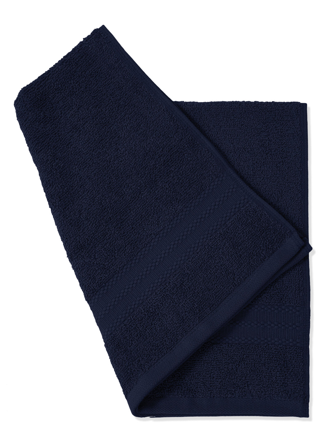 Insignia Blue Pure Cotton Solid 380 GSM Hand Towel 2 Pc Set (Jazz Collection)