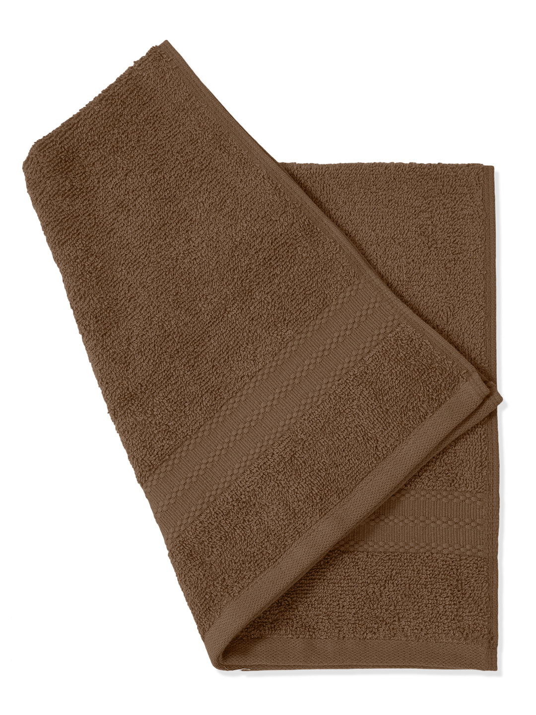 Beige Pure Cotton Solid 380 GSM Hand Towel 2 Pc Set (Jazz Collection)
