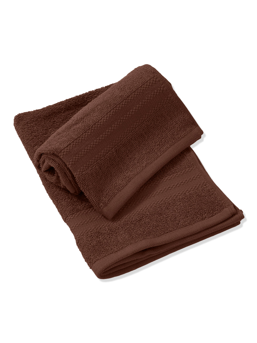 Peach Pure Cotton Solid 380 GSM Hand Towel 2 Pc Set (Jazz Collection)