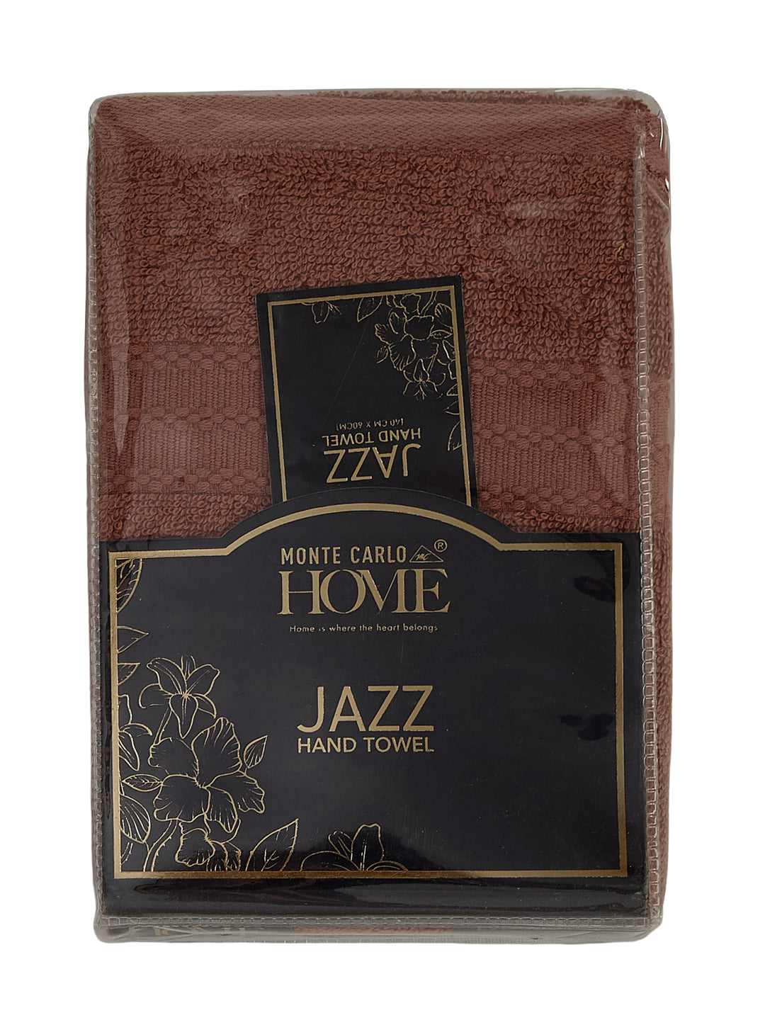 Peach Pure Cotton Solid 380 GSM Hand Towel 2 Pc Set (Jazz Collection)