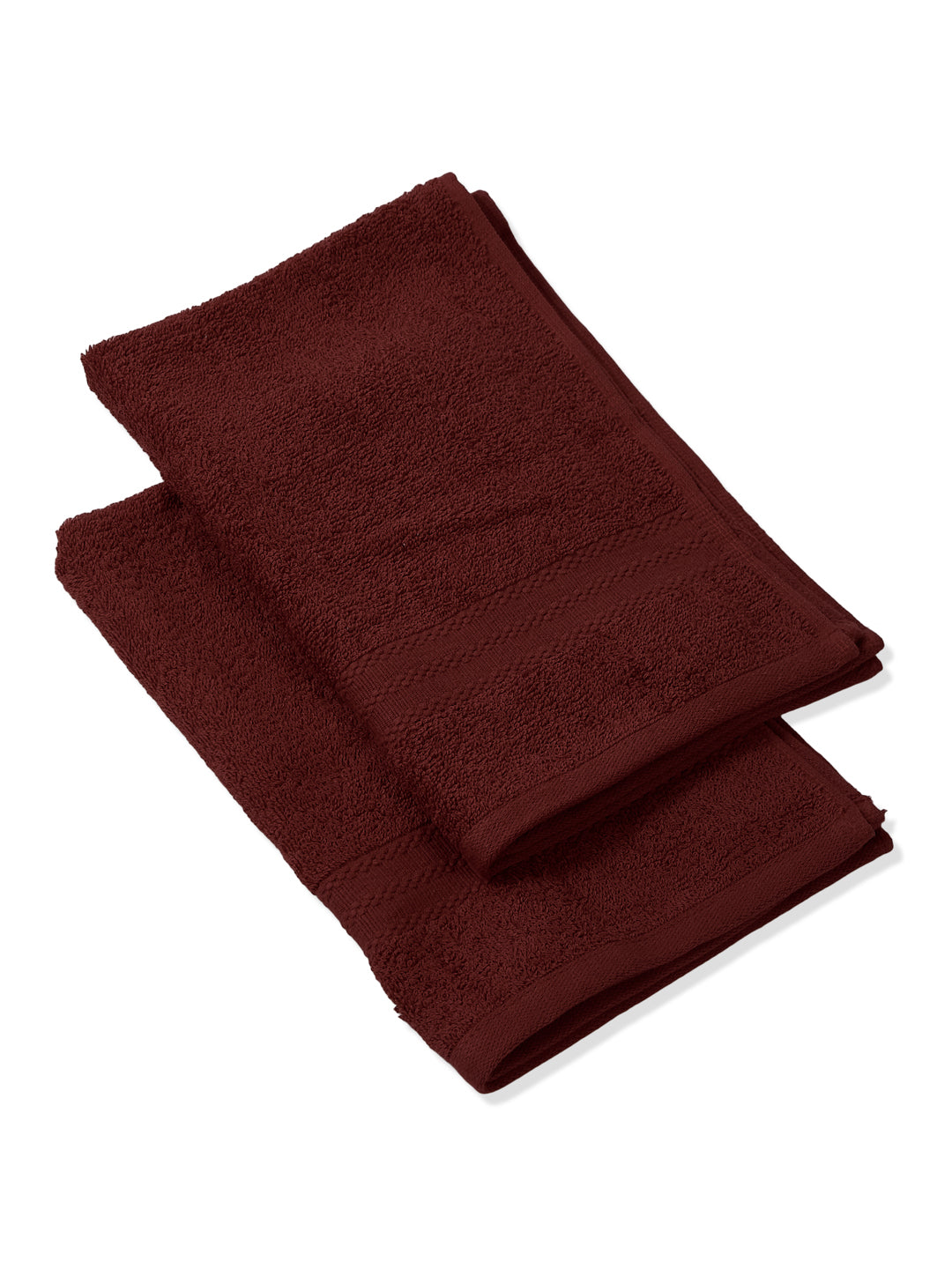 Pink Pure Cotton Solid 380 GSM Hand Towel 2 Pc Set (Jazz Collection)