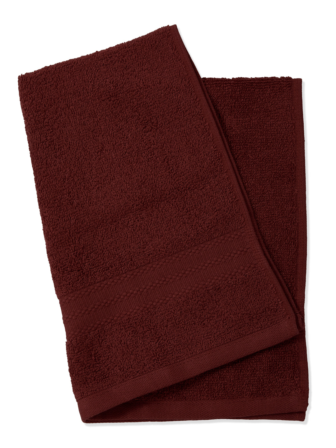 Pink Pure Cotton Solid 380 GSM Hand Towel 2 Pc Set (Jazz Collection)