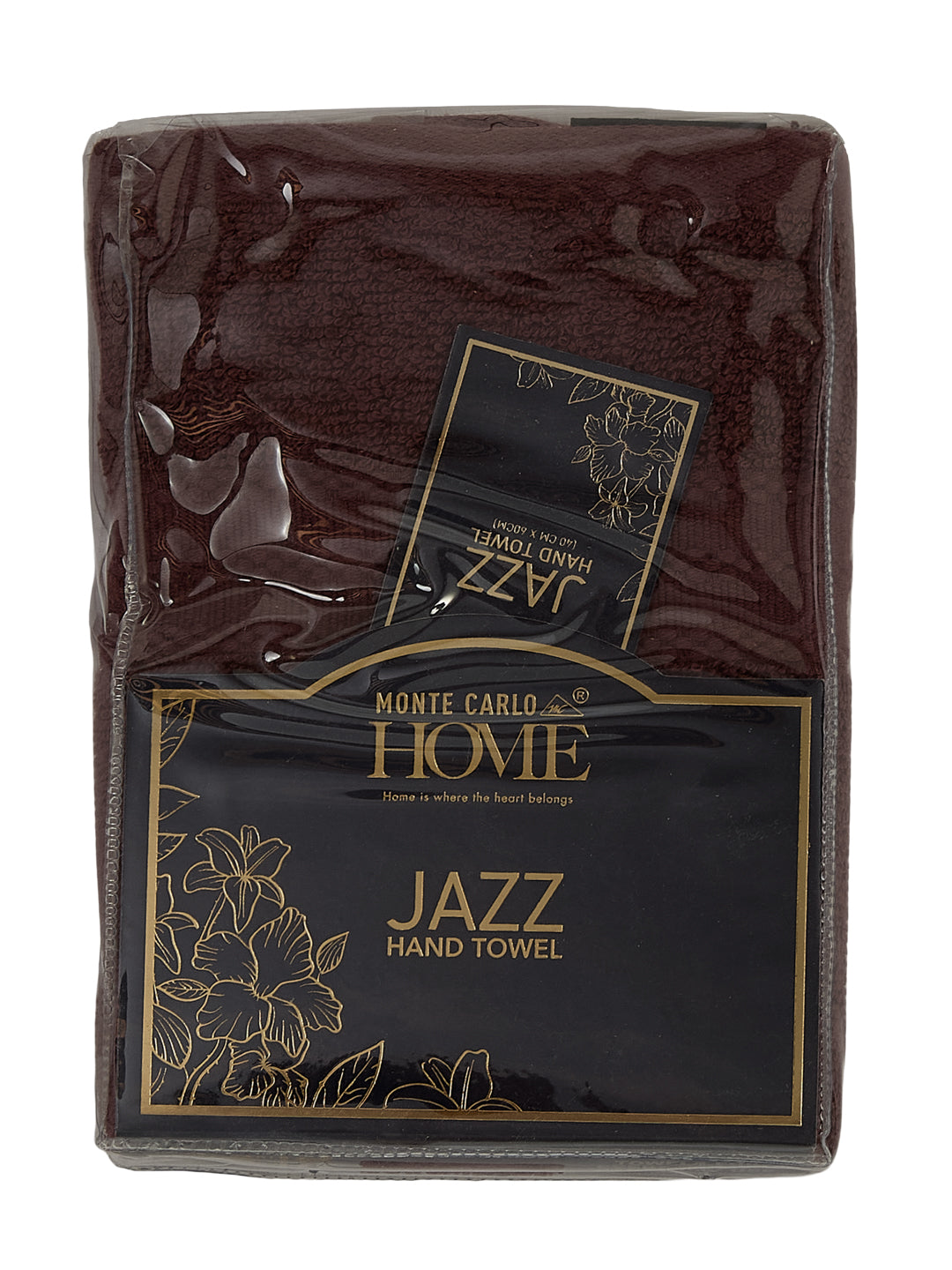 Maroon Pure Cotton Solid 380 GSM Hand Towel 2 Pc Set (Jazz Collection)