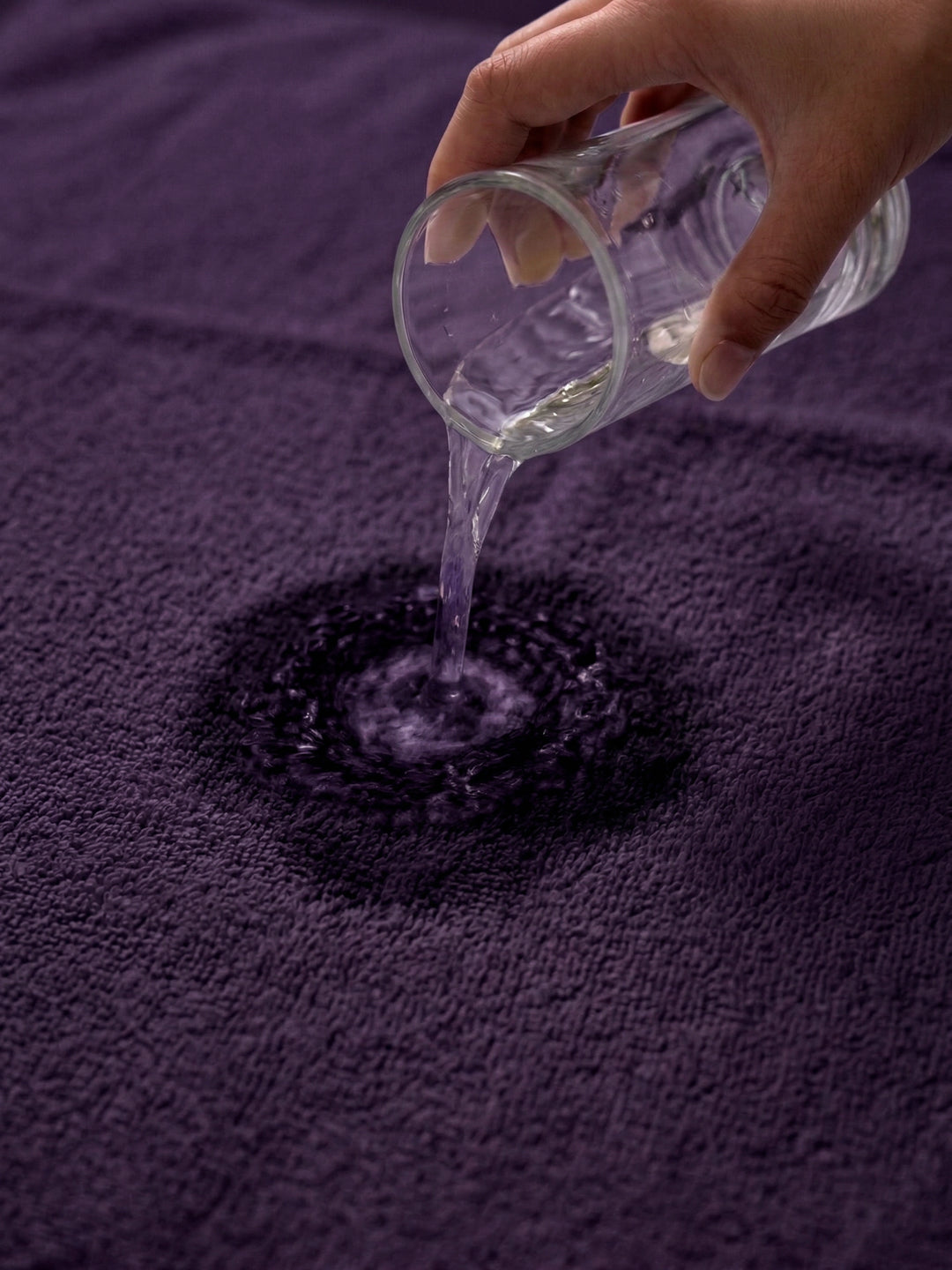 Purple Pure Cotton Solid 380 GSM Hand Towel 2 Pc Set (Jazz Collection)