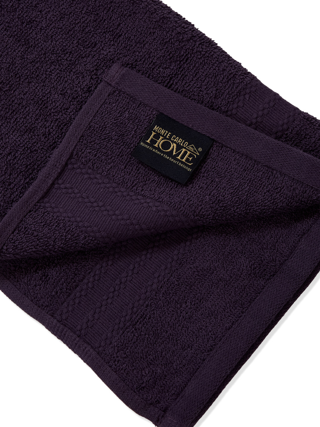 Purple Pure Cotton Solid 380 GSM Hand Towel 2 Pc Set (Jazz Collection)