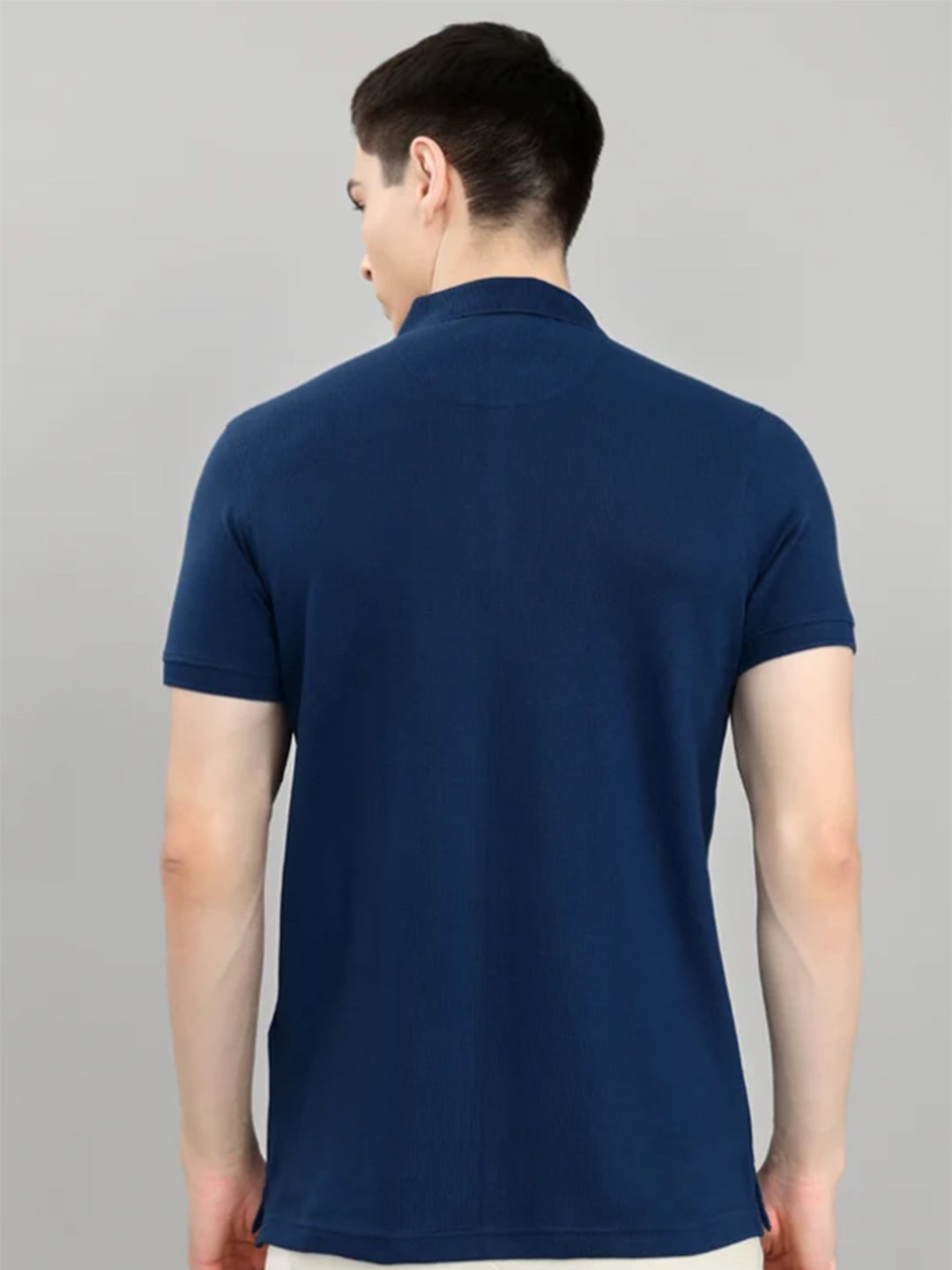 Monte Carlo Men Solid Polo Collar Half Sleeve T-Shirt