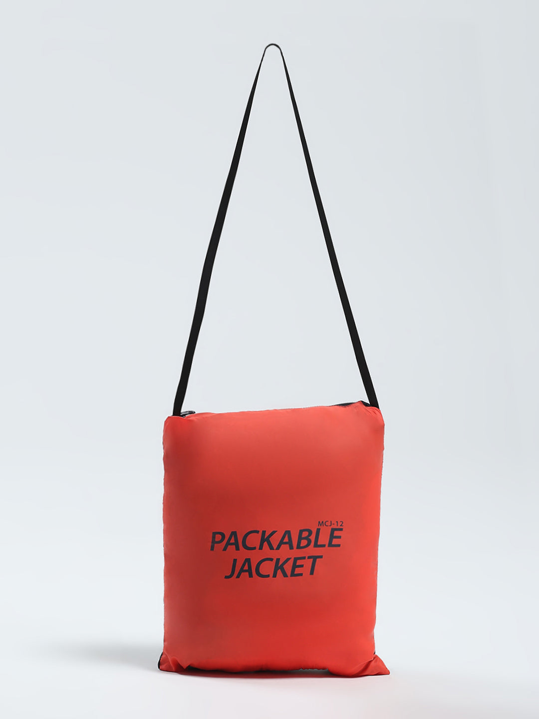 Boys Orange Printed Mock Neck Full Sleeve Reversible Jacket