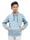 Boys Blue Printed Fashion Neck Full Sleeve Sweatshirt