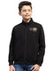 Boys Black Printed Turtle Neck Full Sleeve Sweatshirt