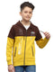 Boys Mustard Printed Hooded Full Sleeve Sweatshirt