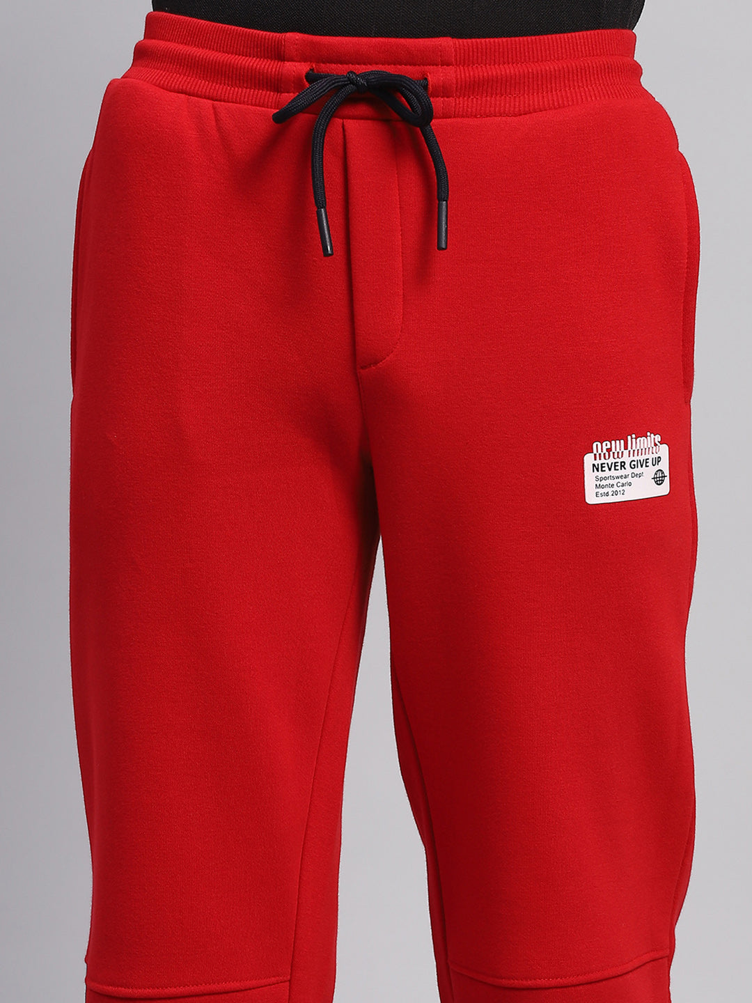 Boys Red Printed Regular Fit Lower