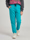 Girls Turquoise Blue Solid Regular Fit Lower