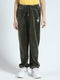 Girls Olive Solid Regular Fit Lower