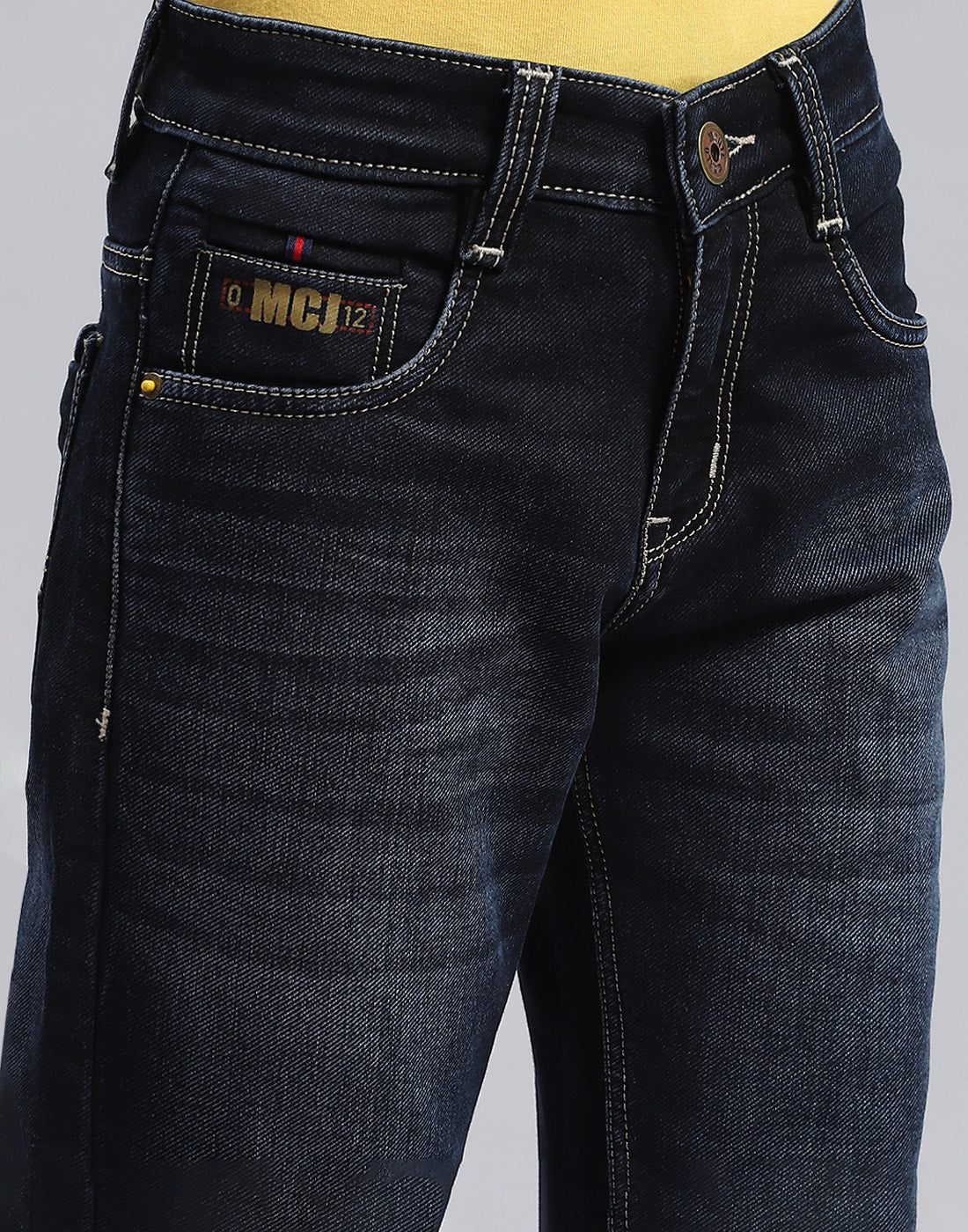 Boys Blue Light Wash Slim Fit Denim