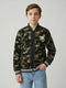 Boys Olive Camouflage Turtle Neck Full Sleeve Sweatshirt