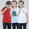 Boys Red, White & Blue Printed Round Neck Half Sleeve T-Shirt (Pack of 3)