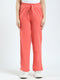 Girls Coral Solid Regular Fit Lower