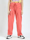 Girls Coral Printed Regular Fit Lower