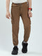 Boys Brown Solid Regular Fit Lower