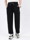 Boys Black Solid Regular Fit Lower