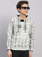Boys Grey Printed Round Neck Full Sleeve Sweatshirt
