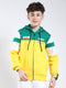 Boys Yellow Printed Hooded Full Sleeve Sweatshirt