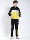 Boys Black Printed Hooded Full Sleeve Winter Tracksuit