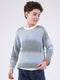 Boys Blue Stripe Round Neck Full Sleeve Pullover