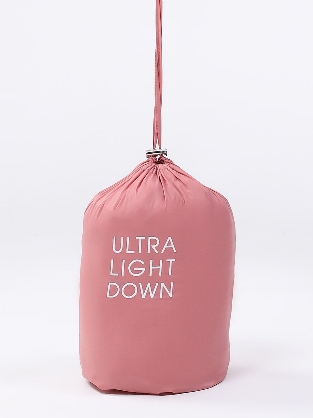 Girls Peach Solid Mock Neck Full Sleeve Jacket