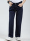 Boys Blue Solid Straight Fit Denim