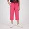 Girls Coral Solid Regular Fit Capri
