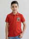 Boys Rust Printed Collar Half Sleeve T-Shirt