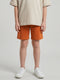 Boys Rust Solid Regular Fit Shorts