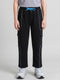 Boys Black Solid Regular Fit Lower