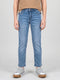 Boys Light Blue Light Wash Slim Fit Denim