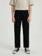 Boys Black Light Wash Straight Fit Denim