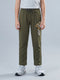 Boys Olive Printed Regular Fit Lower