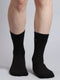 Men Wool Blend Self Design Calf Length Socks (1 Pair)