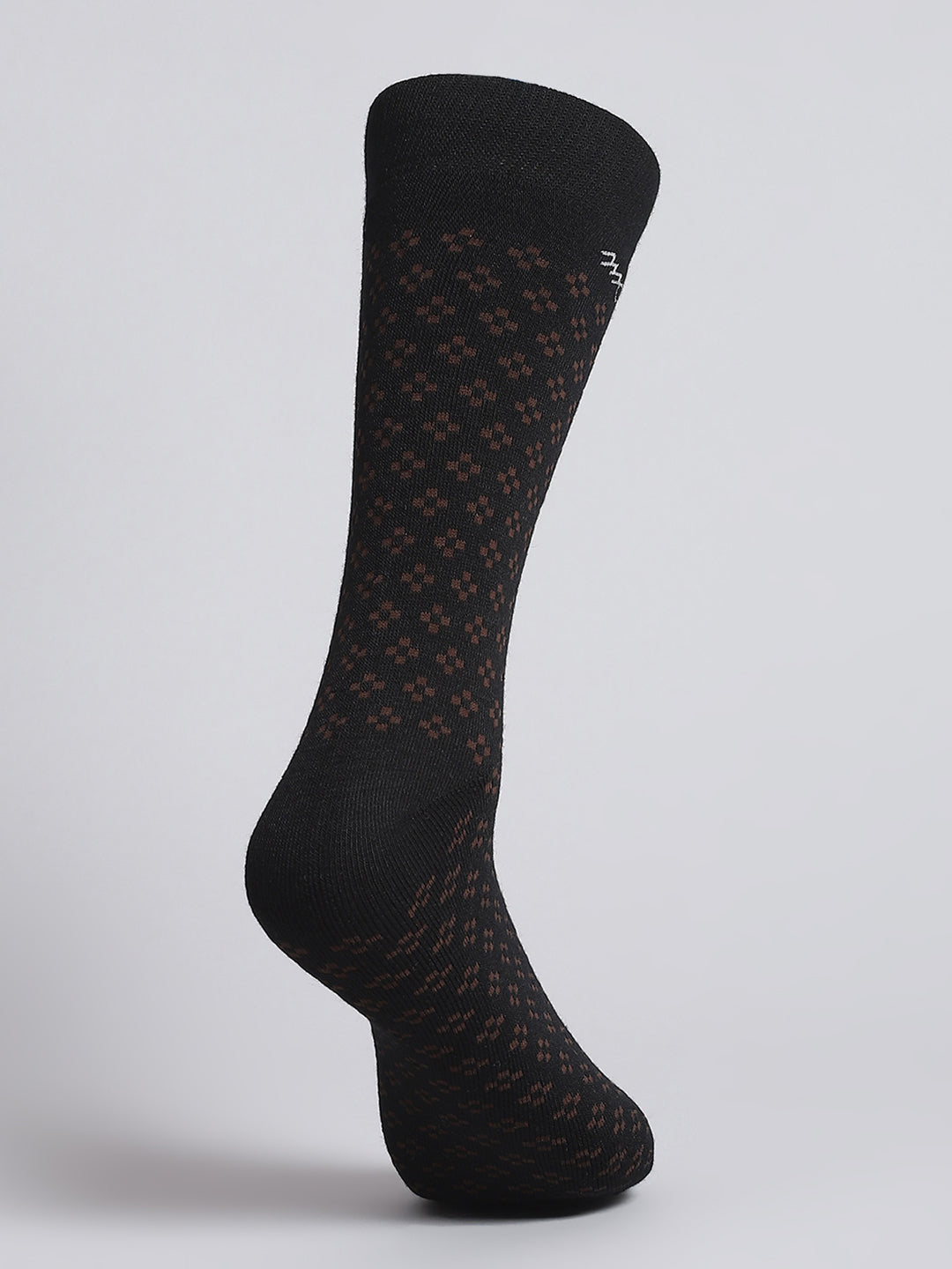 Men Wool Blend Self Design Calf Length Socks (1 Pair)
